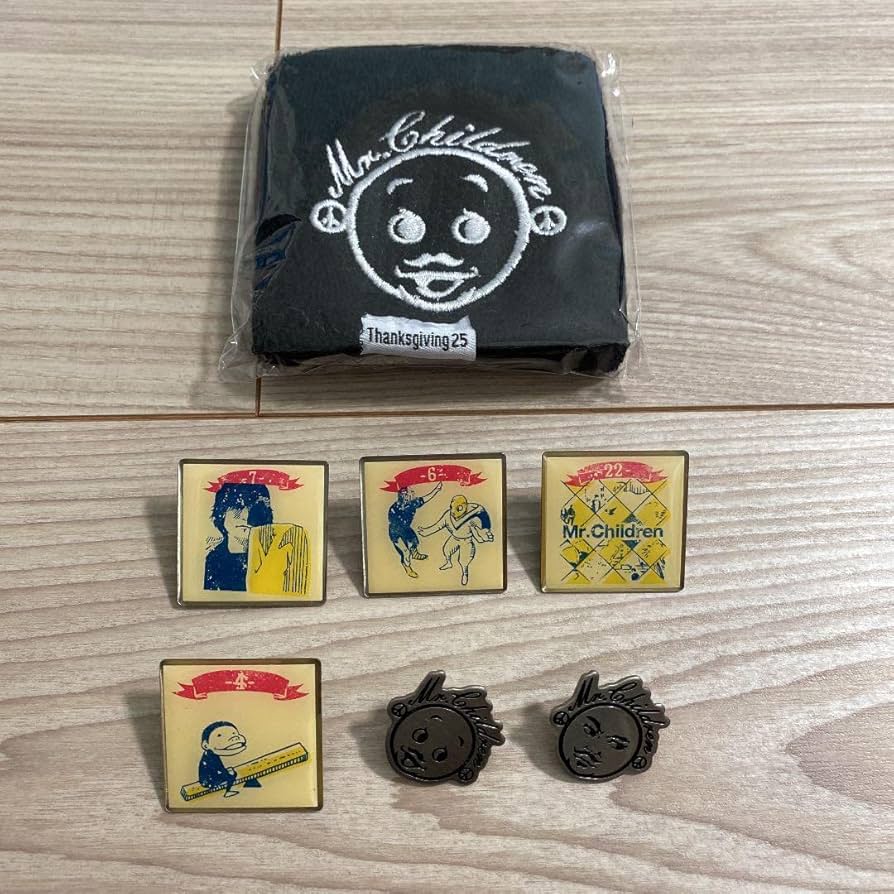 ミスチル、Mr.Children、ピンバッジ全種セット ミスチル、Mr.Children