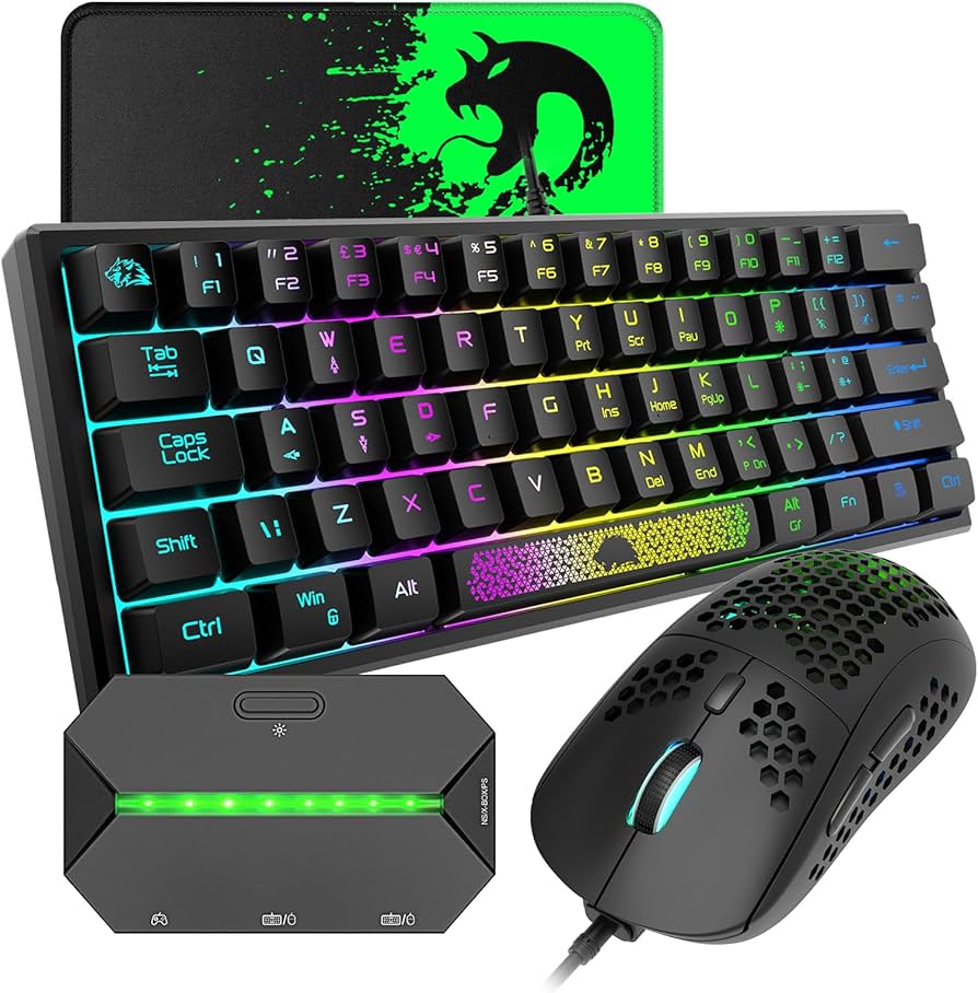 Amazon | ZIYOU LANG ゲーミングキーボード マウス コンバーター