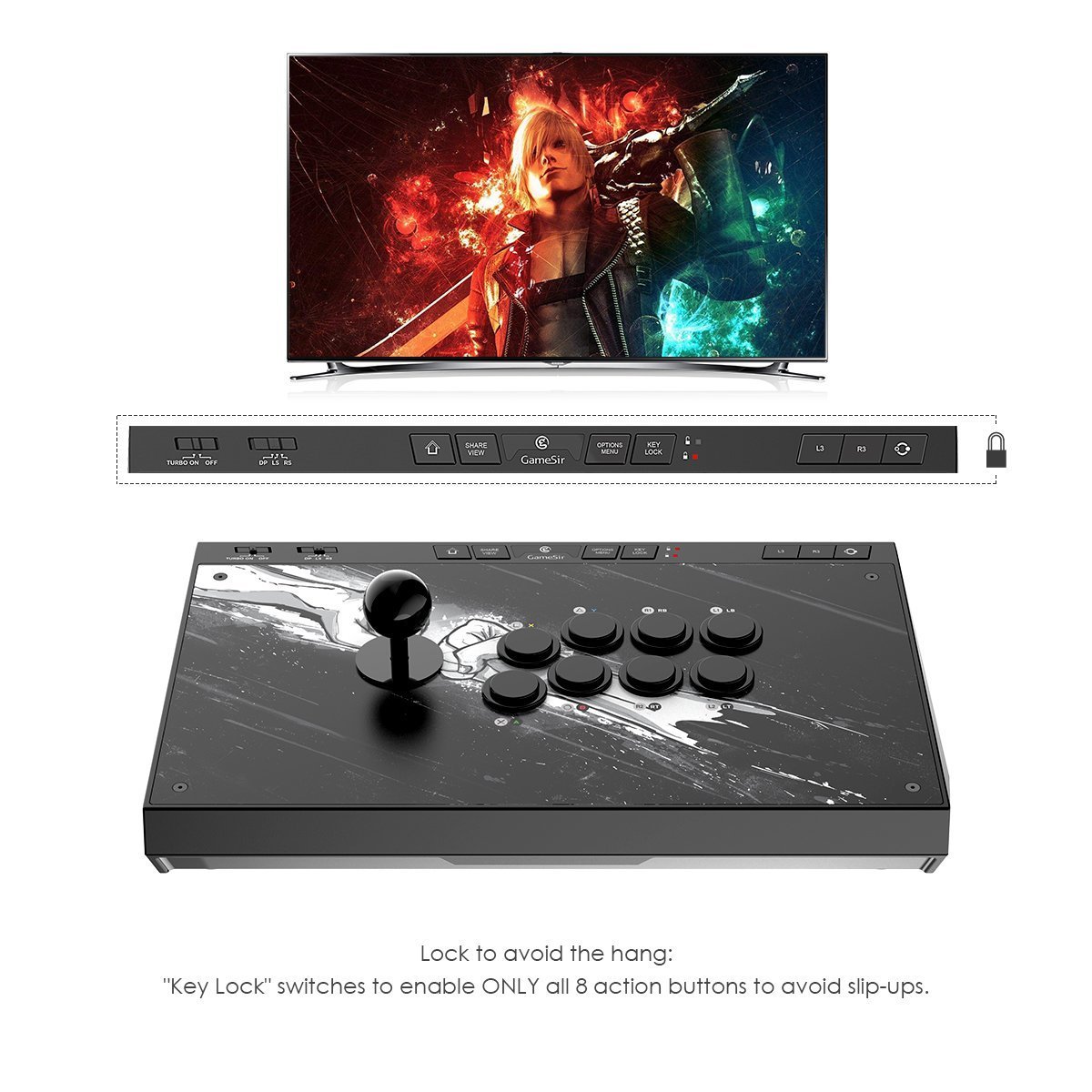 Amazon | GameSir C2アーケードコントローラー アーケードスティック