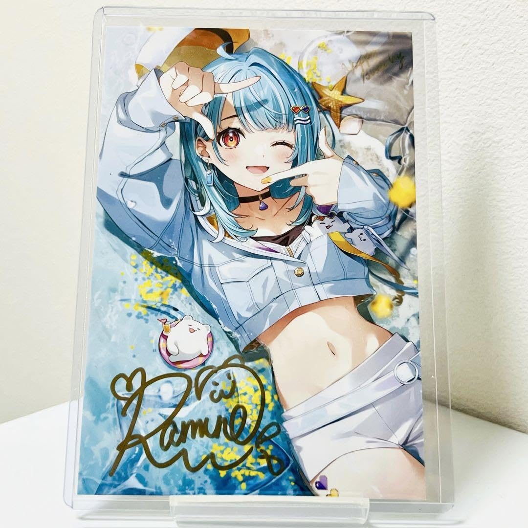 Amazon.co.jp: 白波らむね 誕生記念2023 直筆サイン ポストカード ぶ