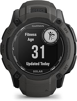 Amazon.com: Garmin Instinct 2X Solar, Rugged GPS Smartwatch, Built