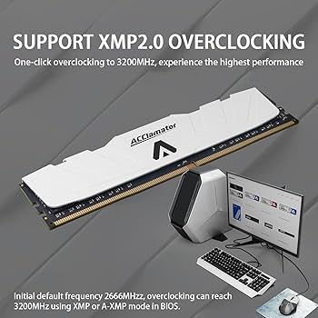 DDR4 RAM 32GB (2x16GB) 3200MHz PC4-25600 XMP CL18 1.35V 288-pin