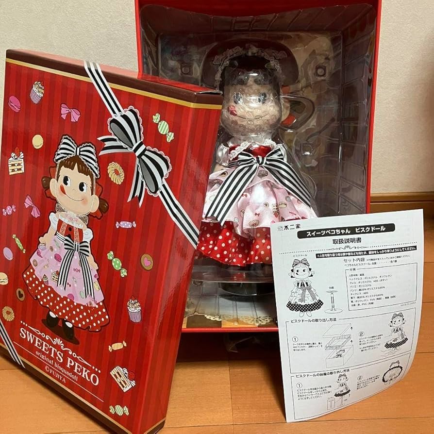 Amazon | スイーツペコちゃん ビスクドール 人形 不二家 シリアル