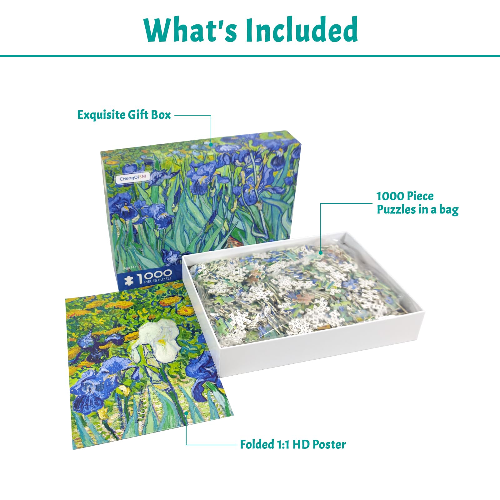 Amazon | 大人用1000ピースパズル 大人アイリス パズル 1000ピース