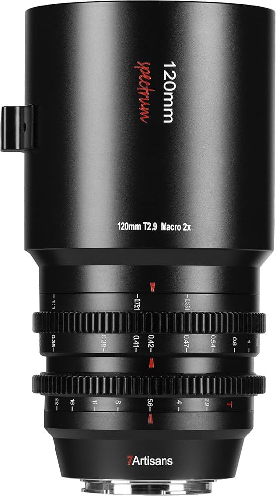 Amazon.com : 7artisans 120mm T2.9 Macro 2X Cine Lens,Manual Fixed