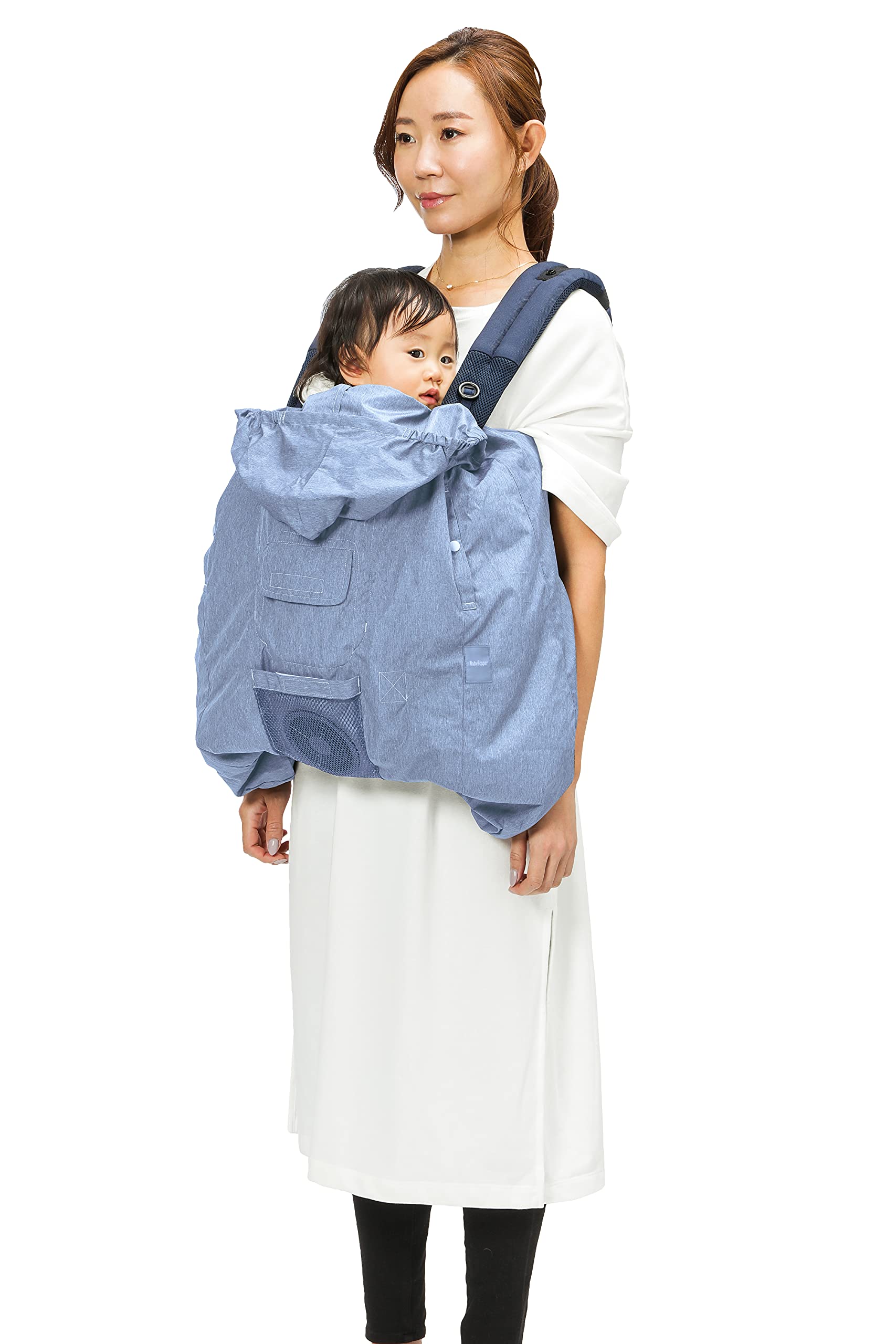 Amazon | BabyHopper ベビーホッパー 空調抱っこひもカバー® ブルー