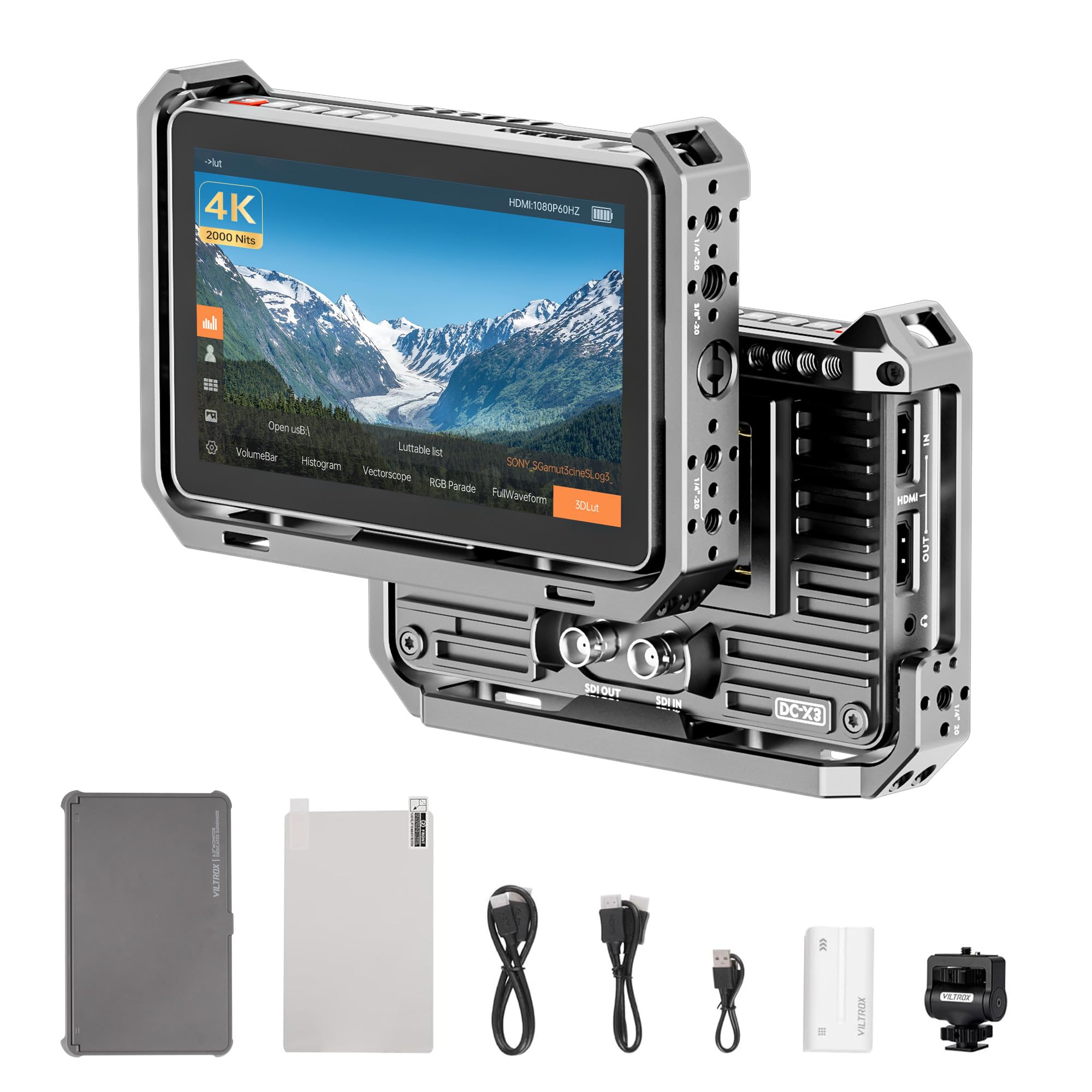 Amazon.com : VILTROX DC-X3 Touchscreen Camera Monitor Kit with Rig