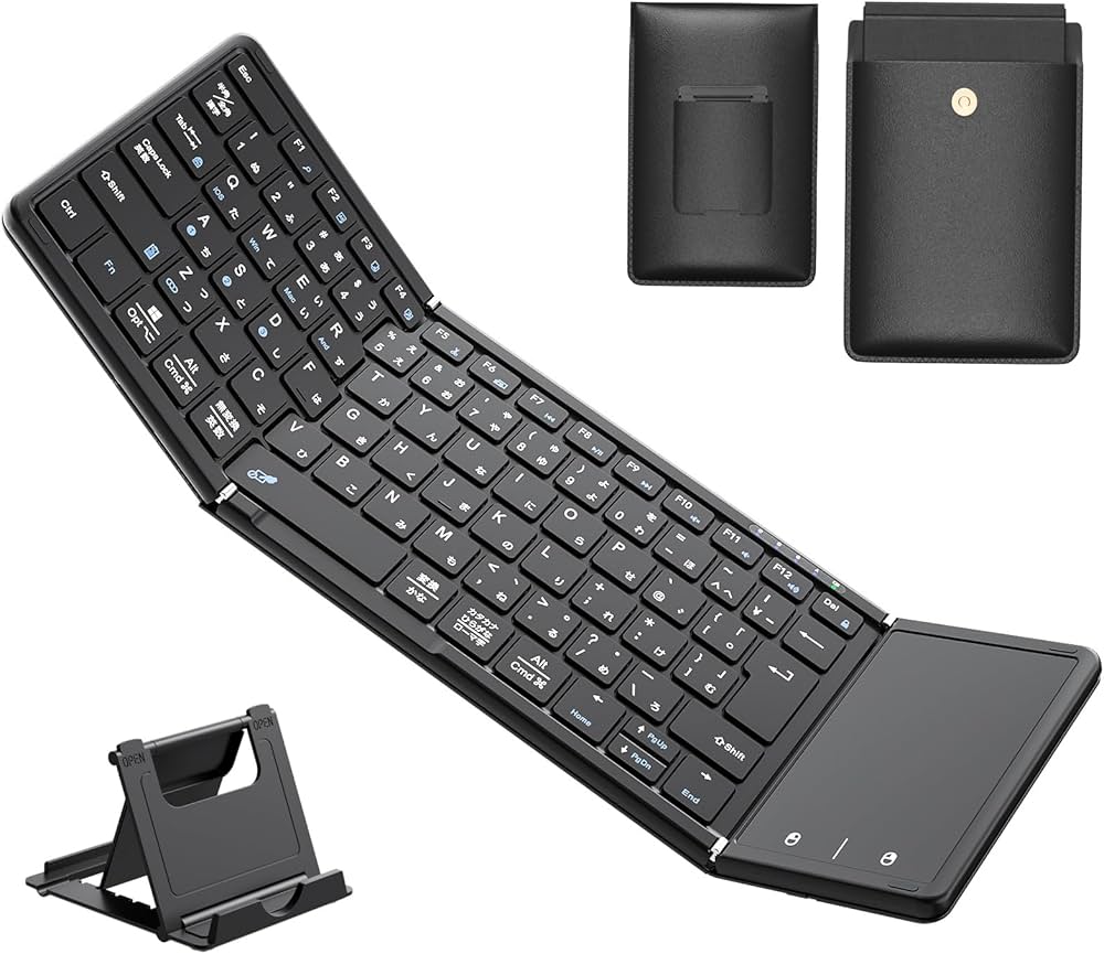 Amazon | Omikamo キーボード bluetooth 収納バッグとスマホホルダー