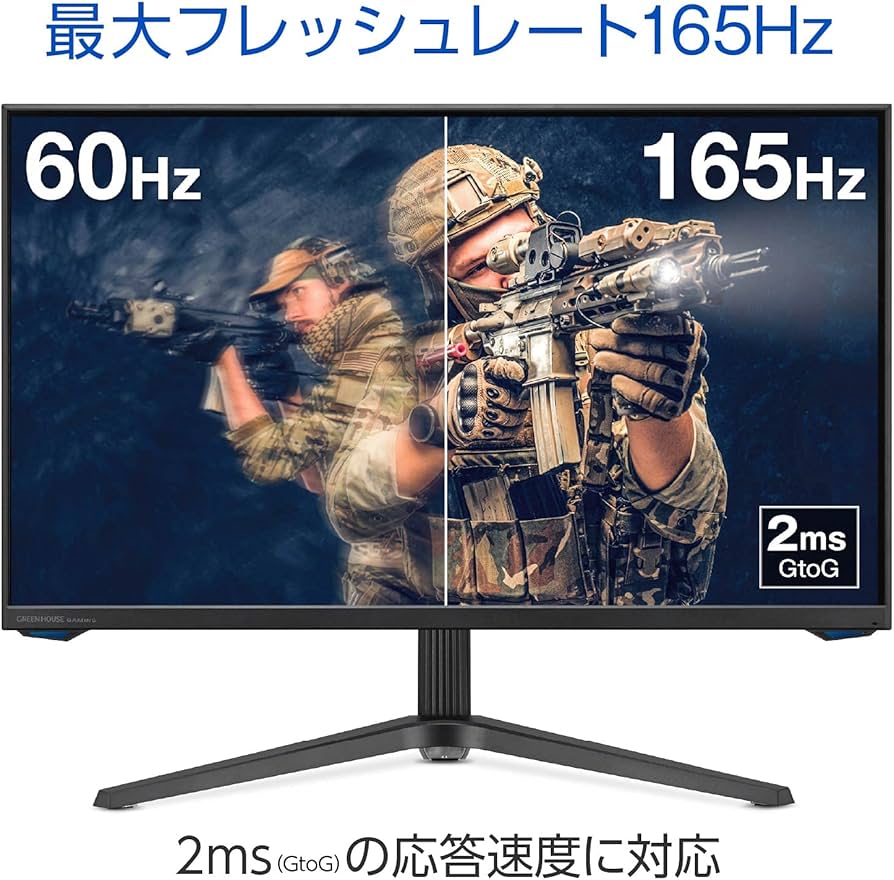 Amazon.co.jp: グリーンハウス ゲーミングモニター 27インチ IGZO