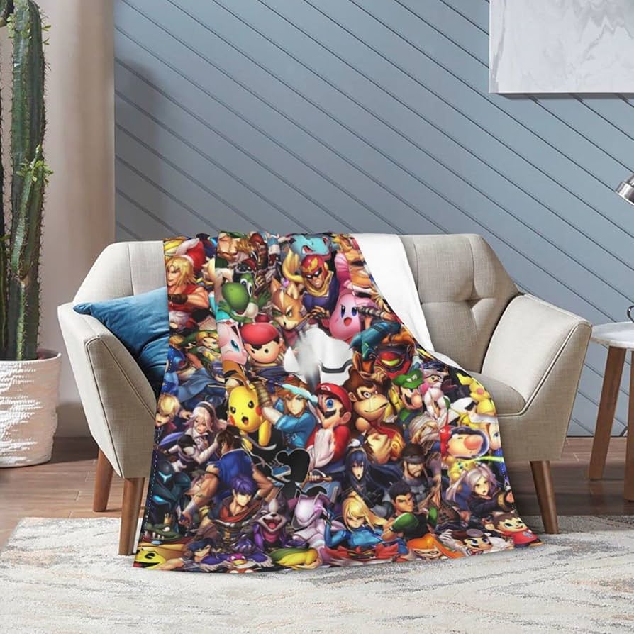 Amazon｜スマブラ しずえ (3)エアコン毛布 肩掛け毛布 フランネル毛布