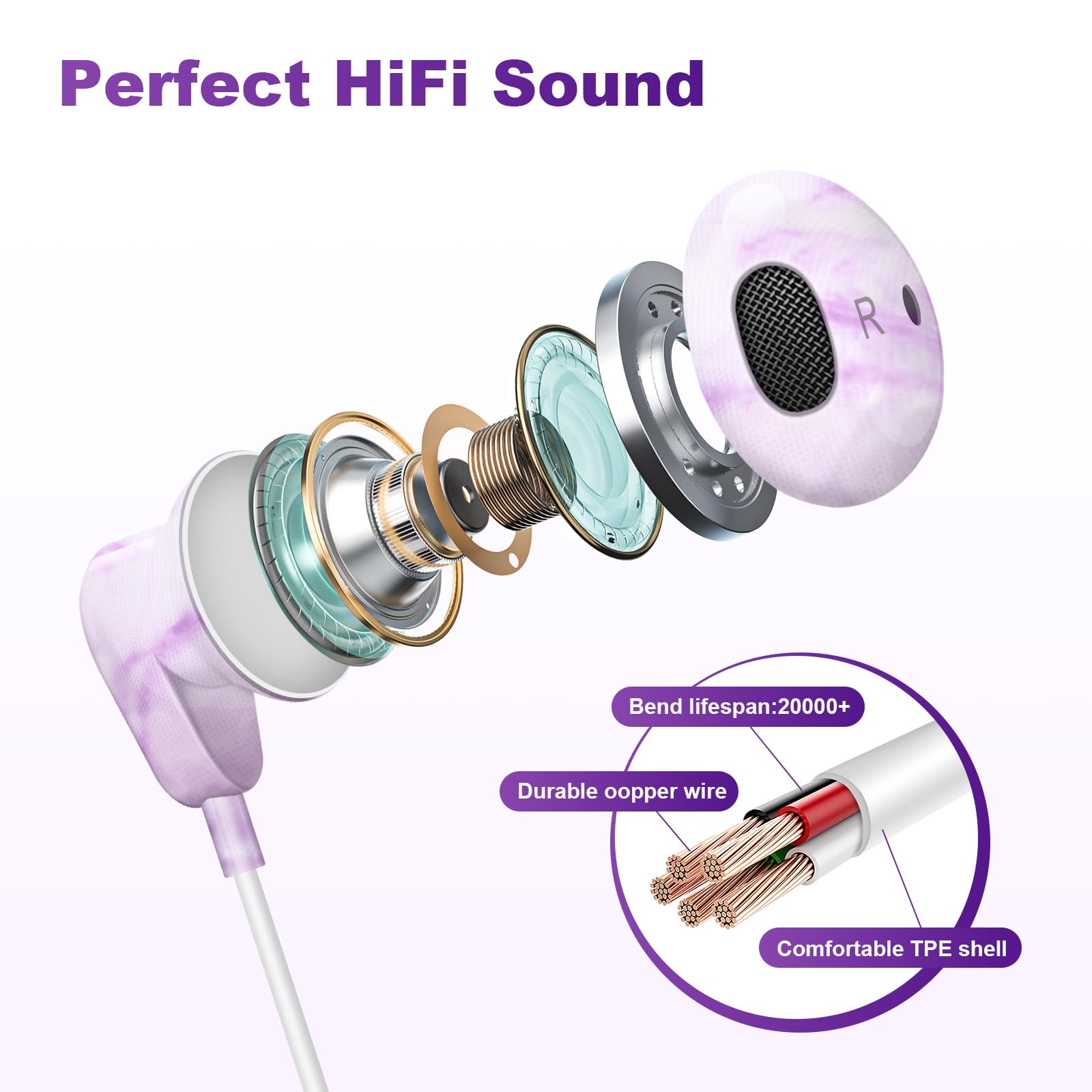 Amazon.co.jp: XNMOA 有線イヤホン ヘッドホン マイク内蔵 音量