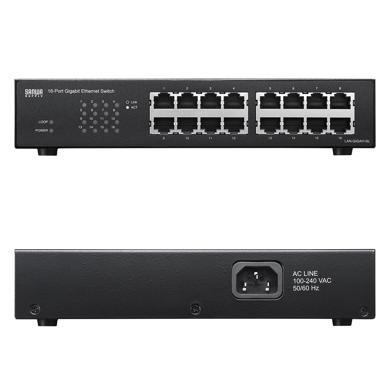 Amazon.co.jp: サンワサプライ Giga対応スイッチングハブ(16ポート