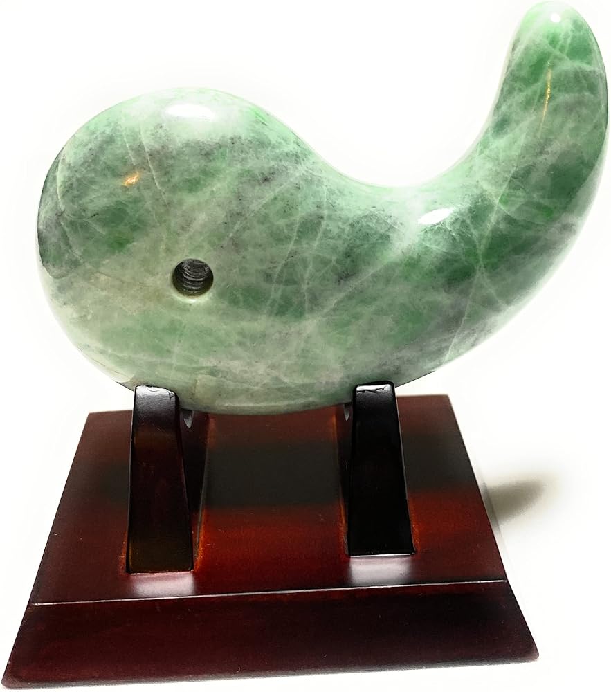 Amazon | theory xyz 糸魚川翡翠 勾玉 置物 91mm 純国産 翡翠勾玉 特大