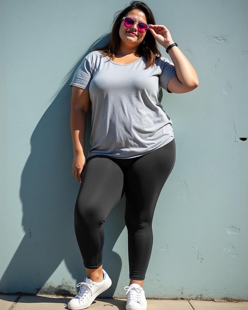 Amazon.com: NexiEpoch Leggings for Women Plus Size-High Waisted L