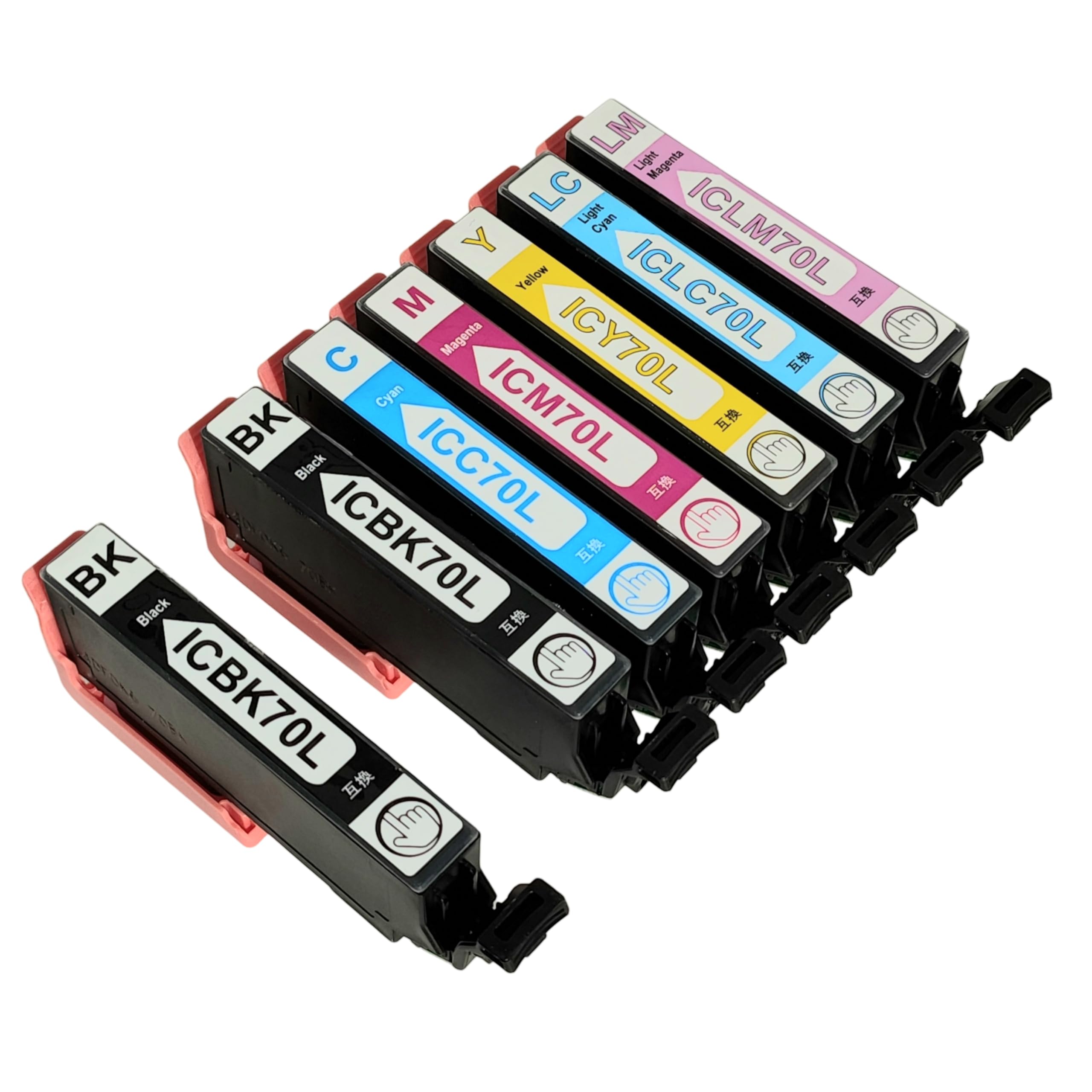 Amazon.co.jp: IC6CL70L (さくらんぼ)6色7本セット(ブラック2本) EPSON