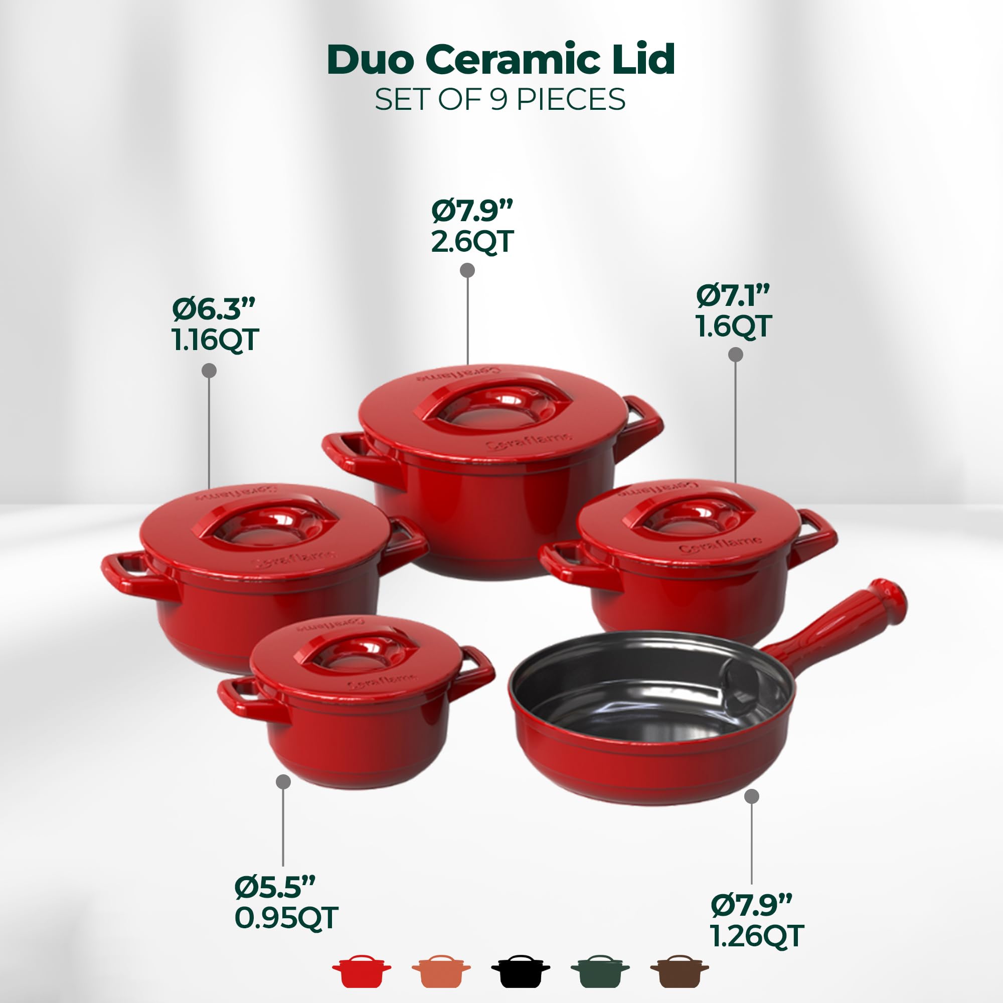 Amazon.com: Pure Ceramic, Healthy, Non Toxic Cookware Set - Oven