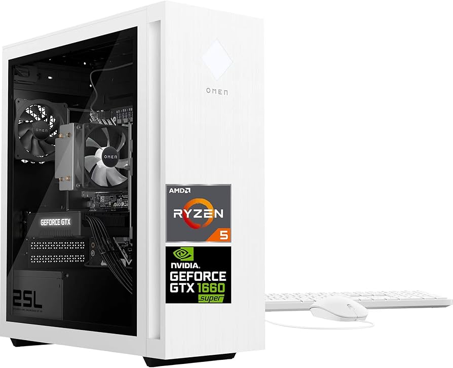 Amazon.com: HP OMEN 25L Gaming Desktop PC, AMD Ryzen 5 5600G 6