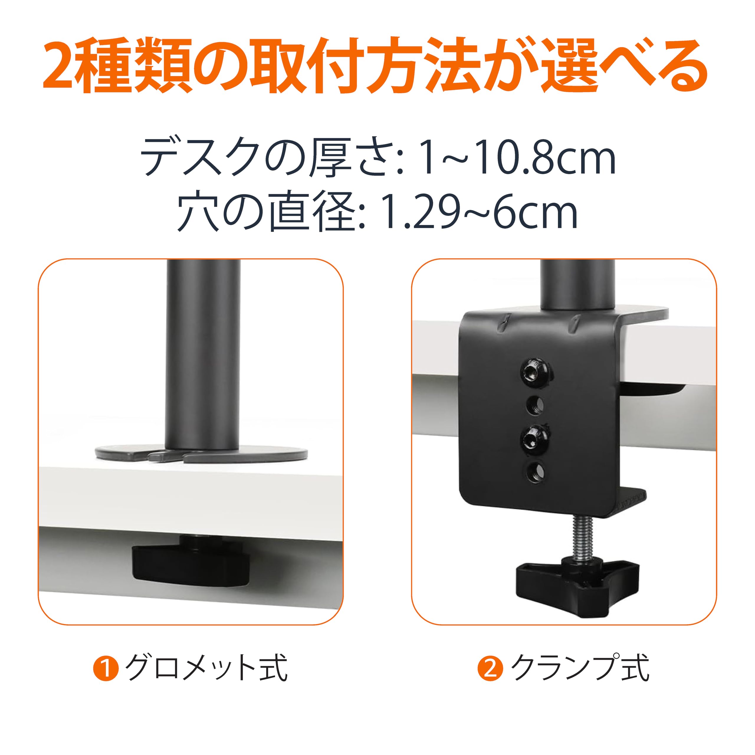 Amazon.co.jp: Amazonベーシック デュアルモニターアーム (最大32