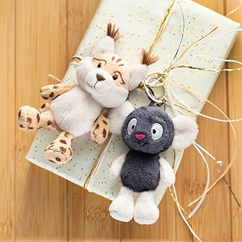 Amazon.co.jp: [ニキ] キーホルダー WF24 キツネザル ルフィ 10cm BB