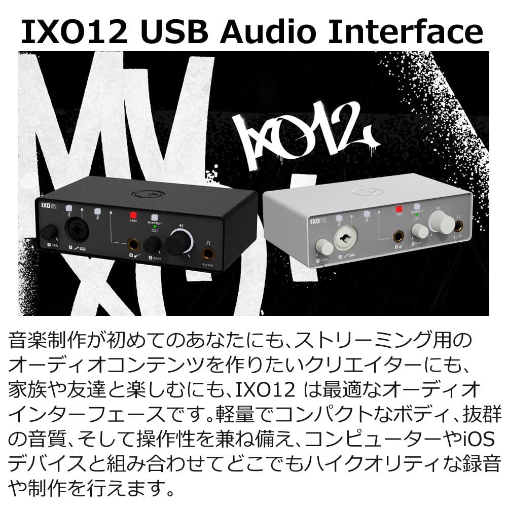 Amazon.co.jp: IXO12 ブラック USB オーディオインターフェイス