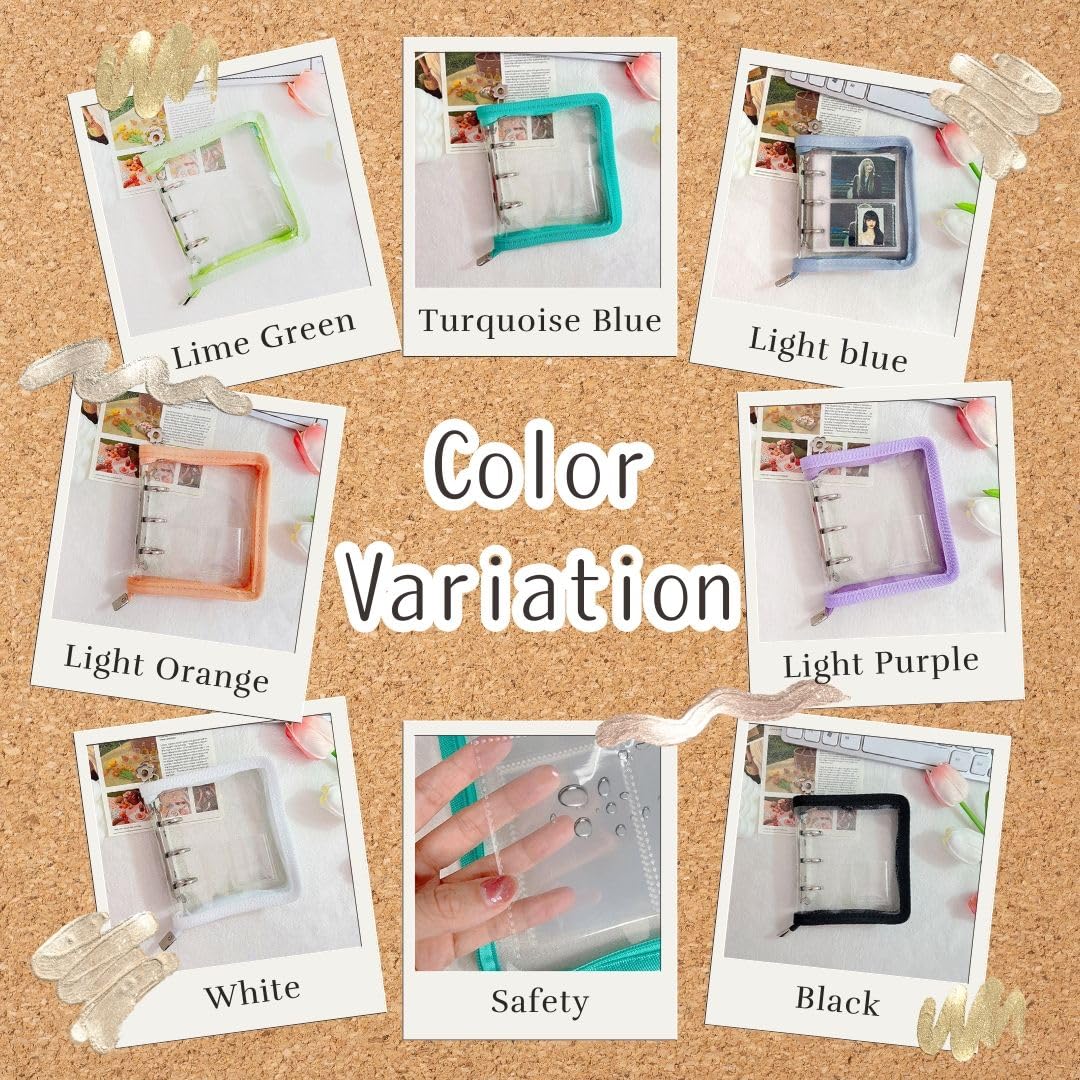 Amazon | 【LINAXYZ】3穴 ミニバインダー トレカ シール チェキ 缶