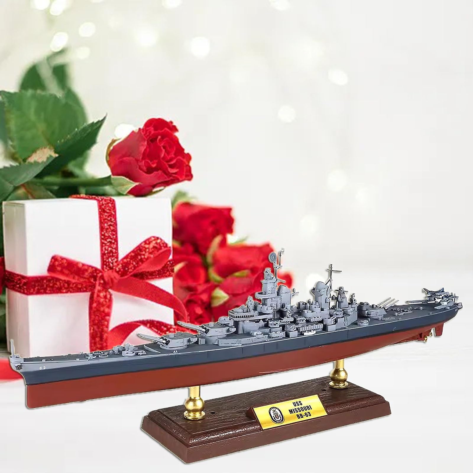 Amazon | 1:700 USSミズーリ戦艦モデル、静的完成合金シミュレーション