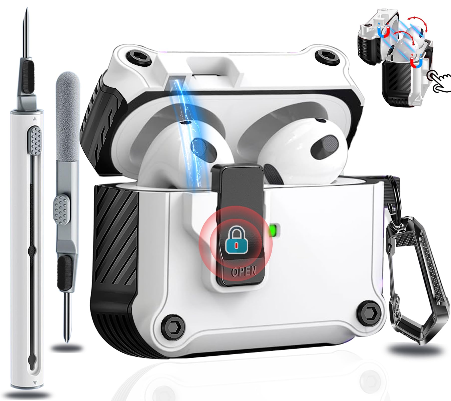 Amazon | OJBSEN Airpods 第4世代 ケース AirPods4 ケース 2024 (USB-C