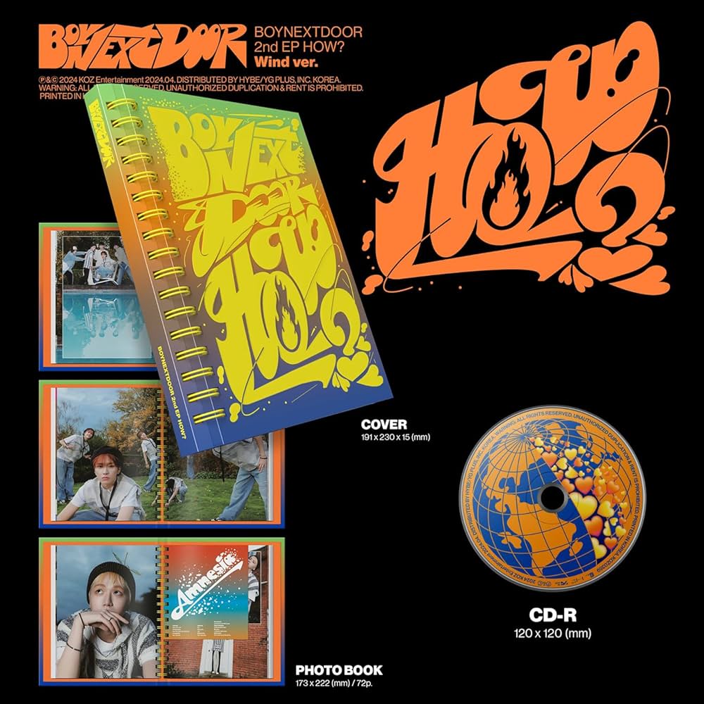 BOYNEXTDOOR - 2nd EP [HOW?] (Wind Ver.) Photo Book + CD-R +