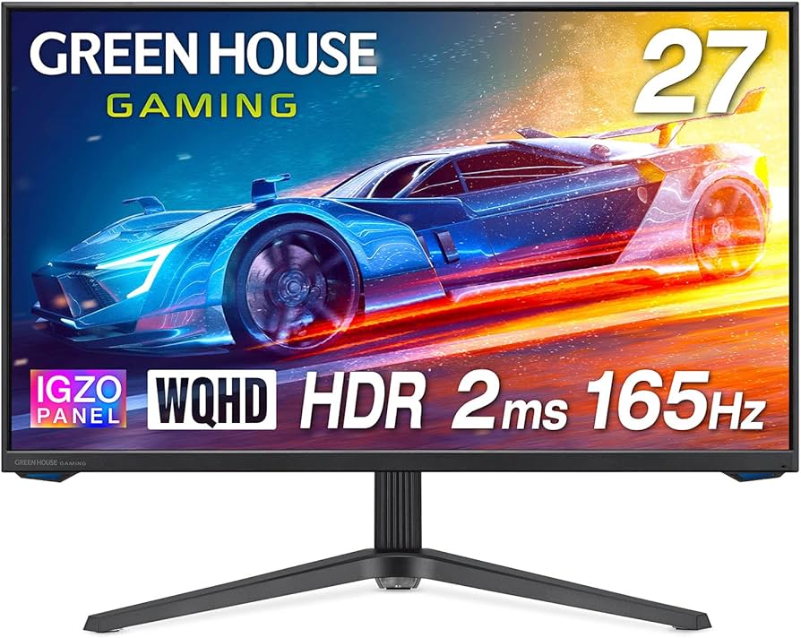Amazon.co.jp: Greenhouse GH-ELCG27WA-BK Gaming Monitor, 27-Inch