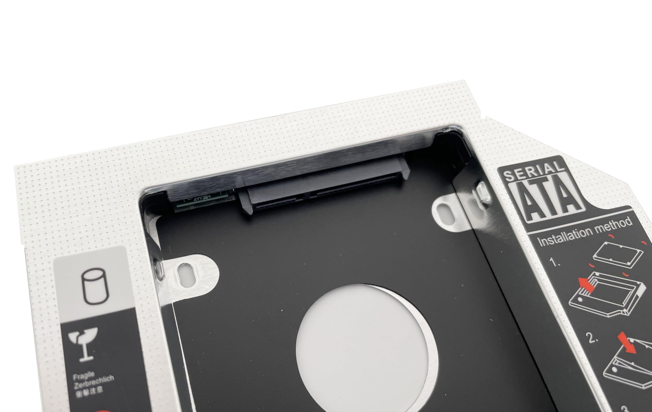 DY-tech 2nd HDD SSD Hard Drive Caddy for Lenovo Thinkpad R400 T420