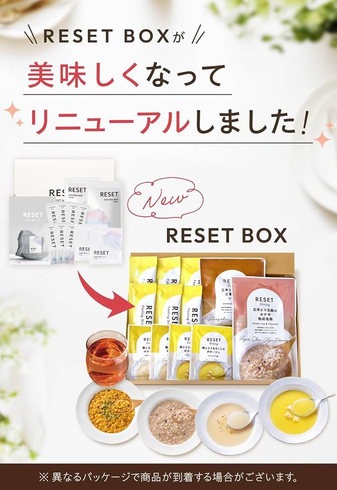 Amazon.co.jp: [医師監修] 週末腸活ファスティング セット RESET BOX