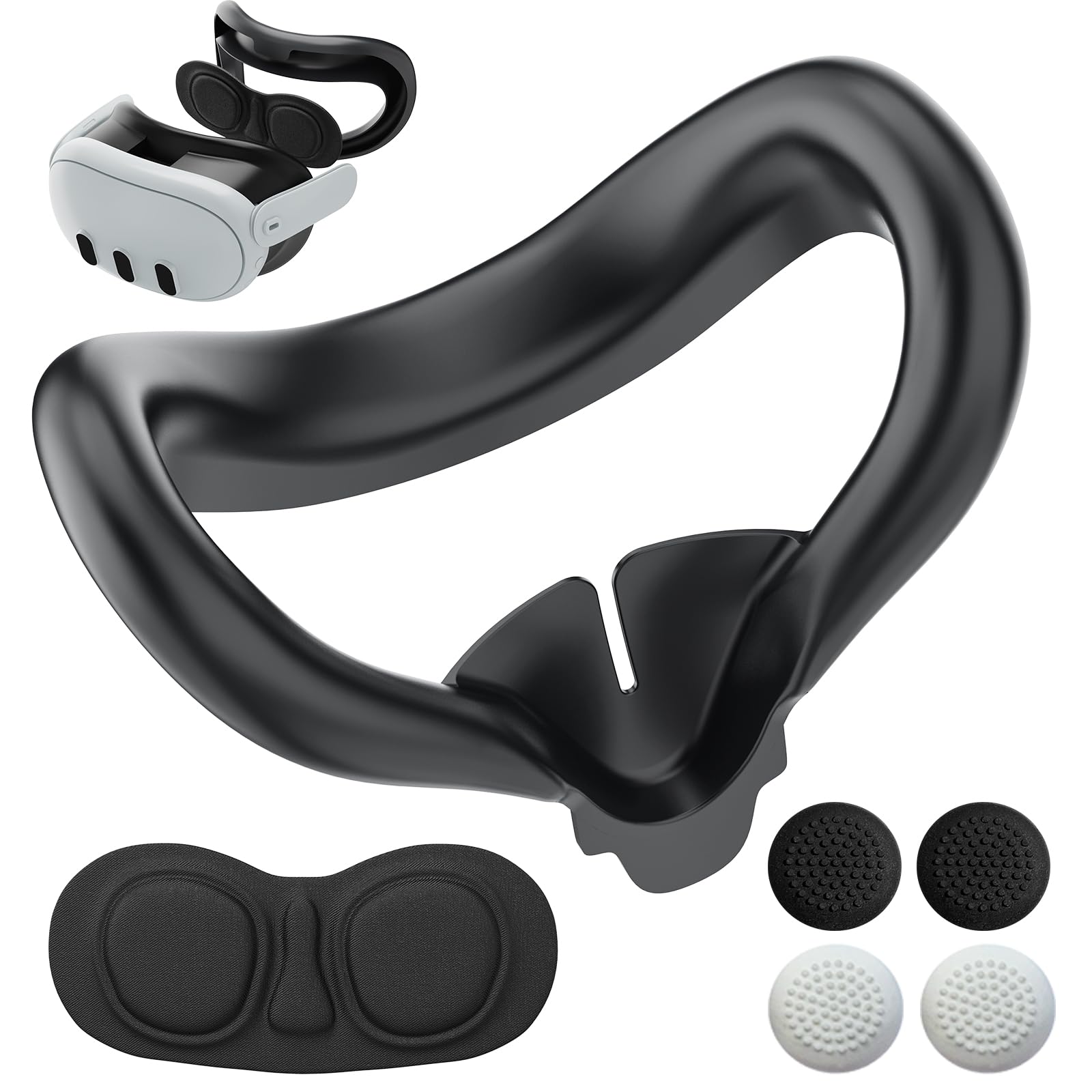 Amazon.co.jp: 対応 Met Qust 3 用フェイスパッドセット・光漏れ防止