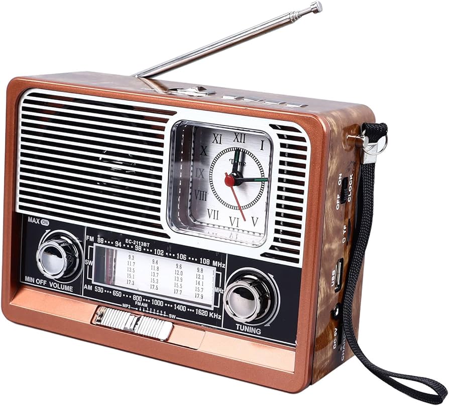 Amazon.co.jp: GOWENICレトロ BT FM AM SW ラジオ、ヴィンテージ
