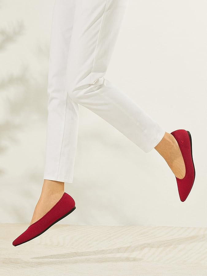 Amazon | VIVAIA Aria 5° レディース フラット スリッポン ポイン