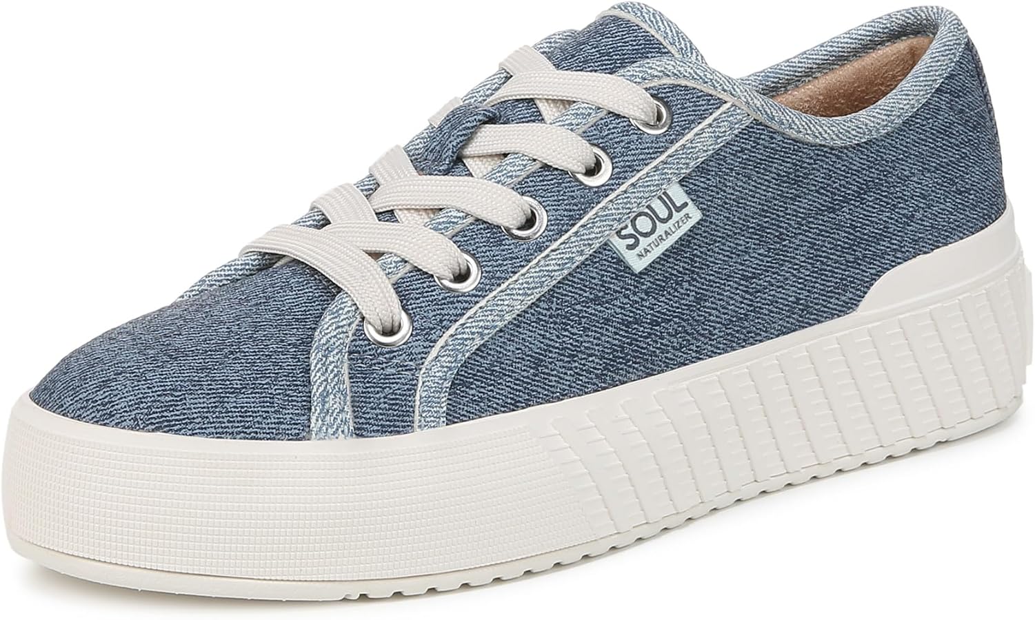 Amazon.com | Naturalizer Soul Women's Iliana Sneaker Blue Denim