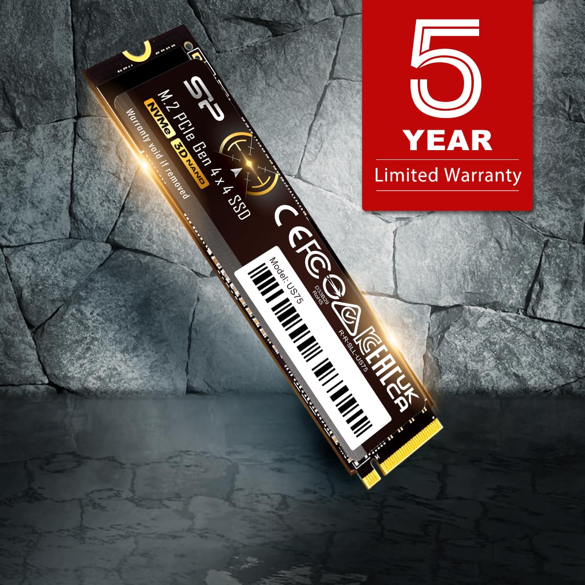 Amazon | シリコンパワー 2TB US75 NVMe PCIe Gen4 M.2 2280 SSD R/W