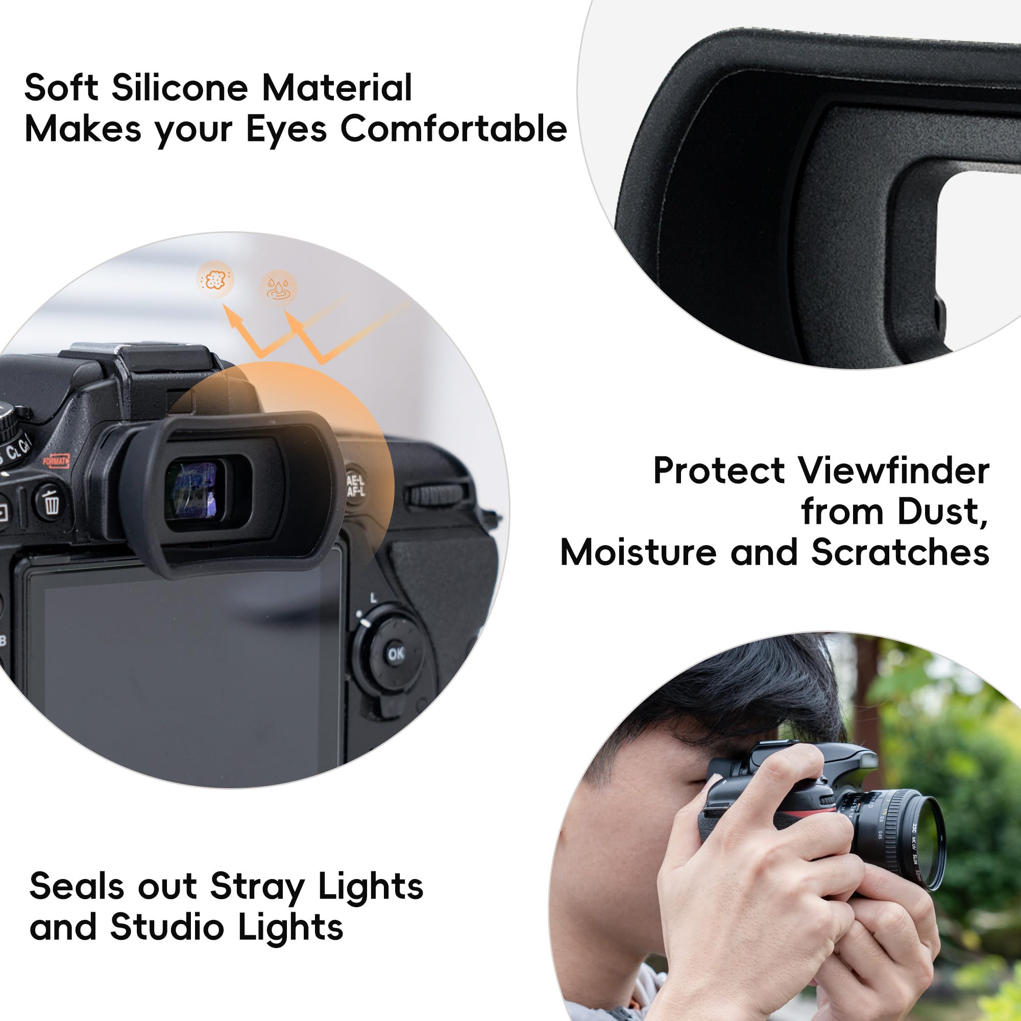 Amazon.co.jp: アイカップ 接眼レンズ 延長型 ニコン D780 D750 D610