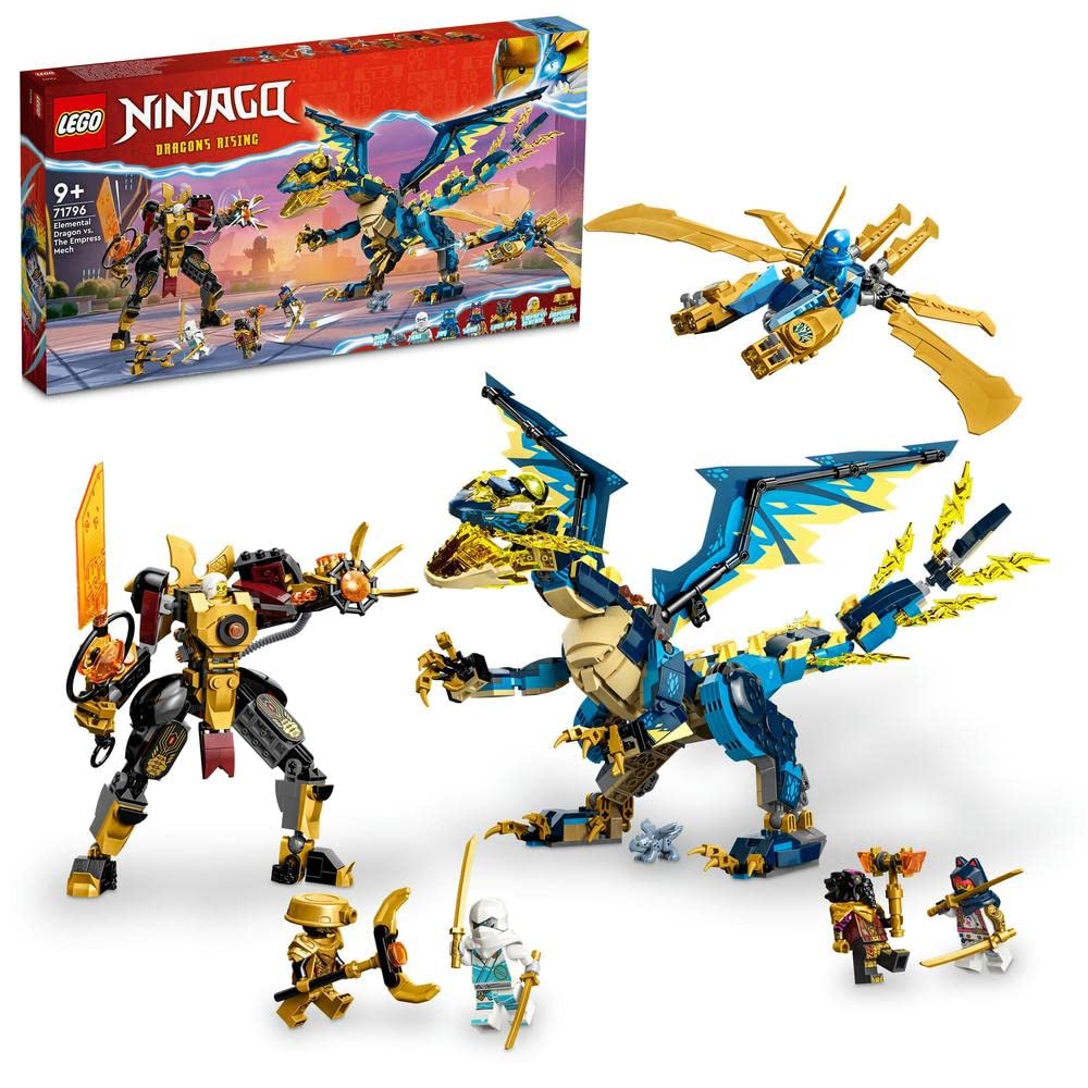 Amazon.com: Lego 71796 Ninjago The Elemental Dragon Against