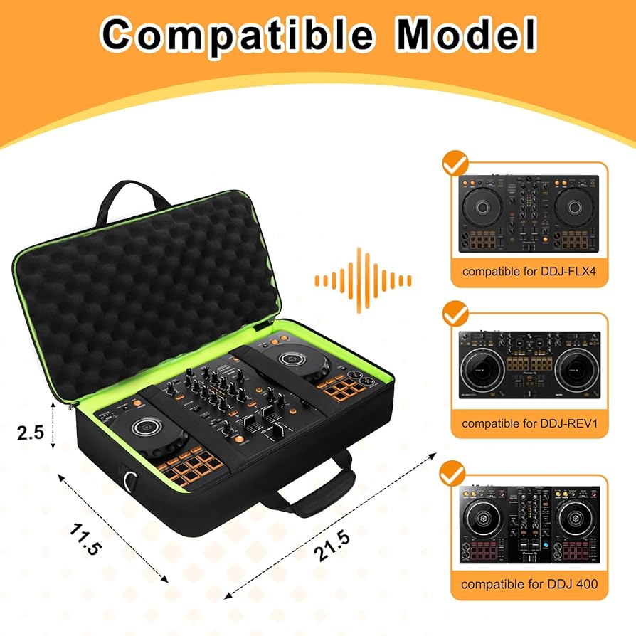 Amazon.com: SNIGJAT DJ Controller Case for DDJ FLX4 / DDJ 400