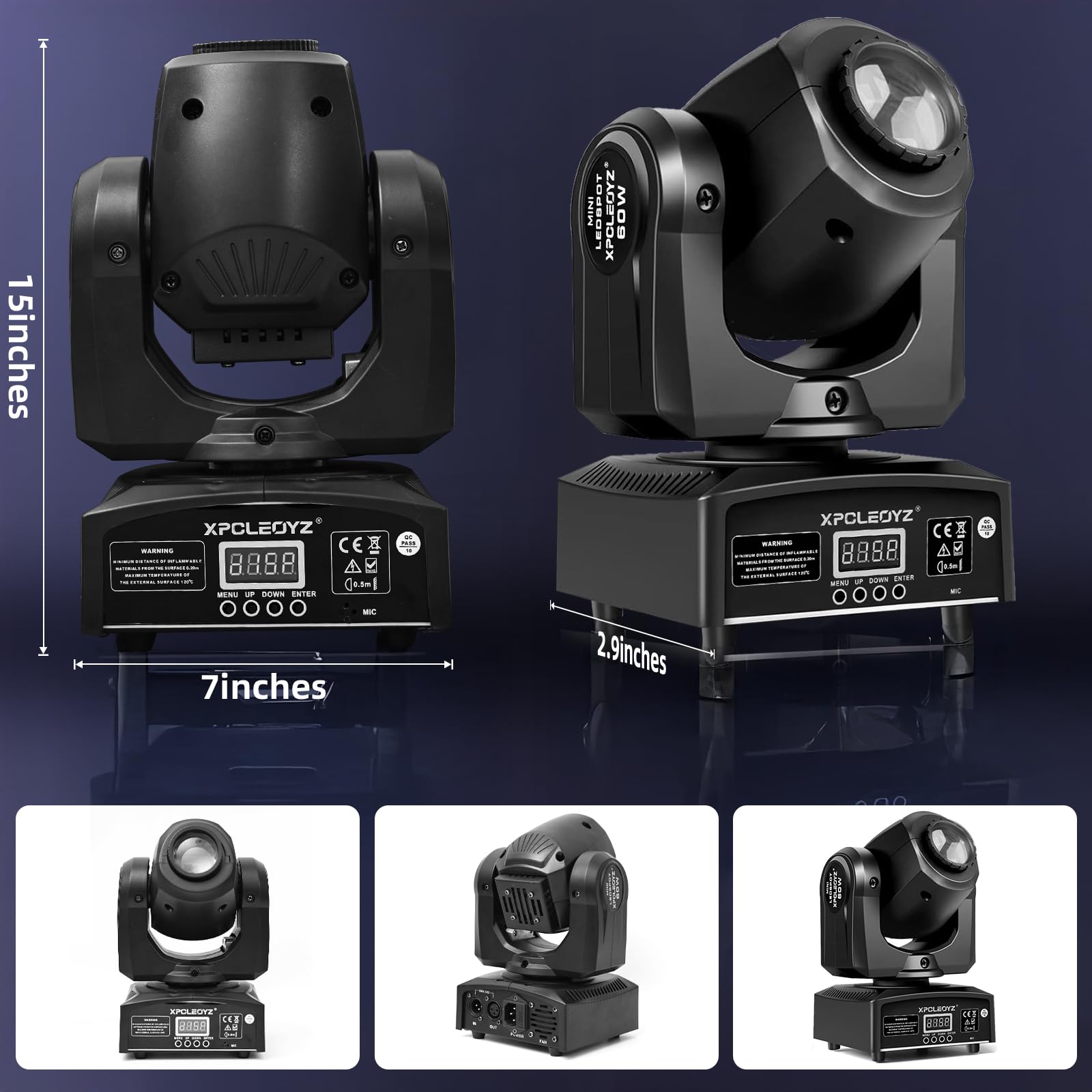 Amazon.com: Stage Lights Moving Head Lights 8 Gobos 8 Colors 11