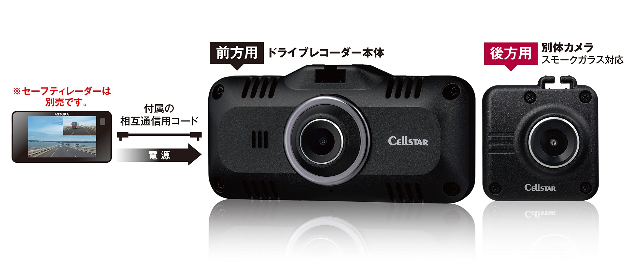 Amazon | セルスター 【レーダー接続用セット】ドライブレコーダー CS