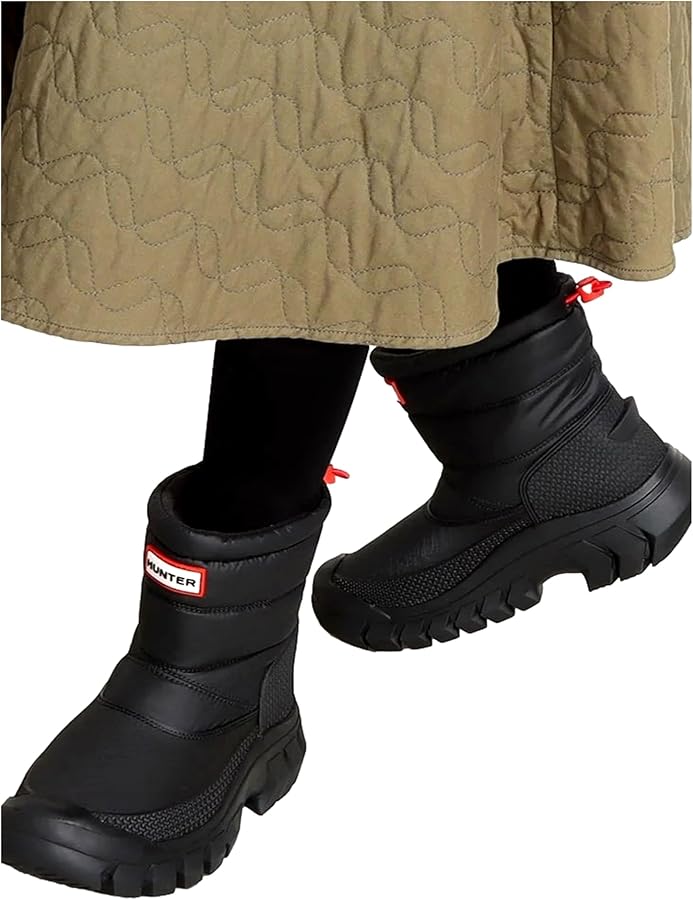 Hunter Intrepid Short Snow Boots for Women - Textile and Synthetic