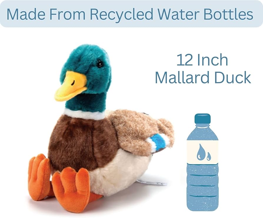 Amazon.com: The Petting Zoo Duck Stuffed Animal Plushie, Gifts for