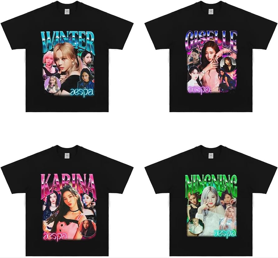 Amazon.co.jp: エスパ AESPA Tシャツ 応援服 AESPA カリナ ジゼル