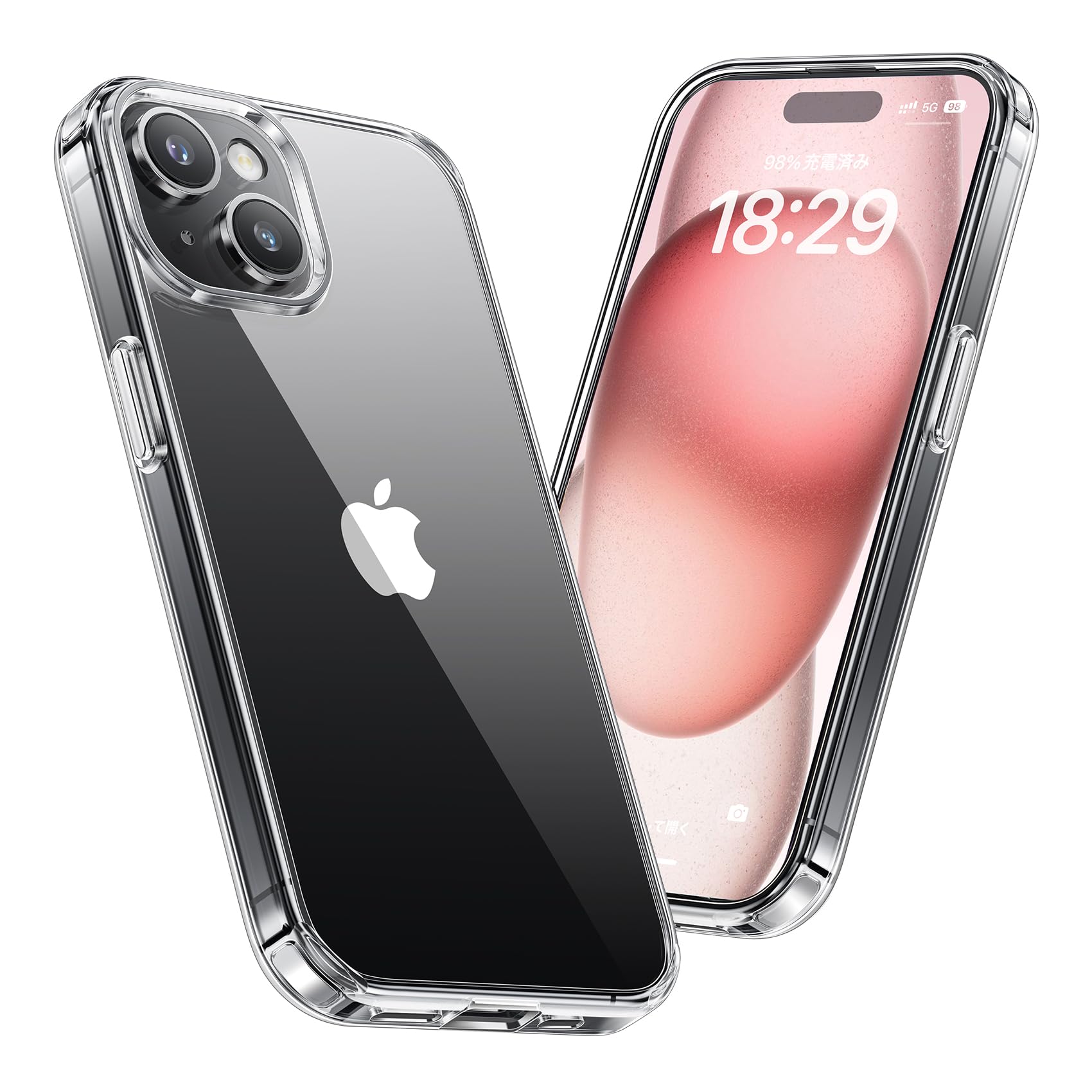 Amazon.co.jp: NIMASO ケース iPhone 15用 クリア 保護ケース 黄変防止