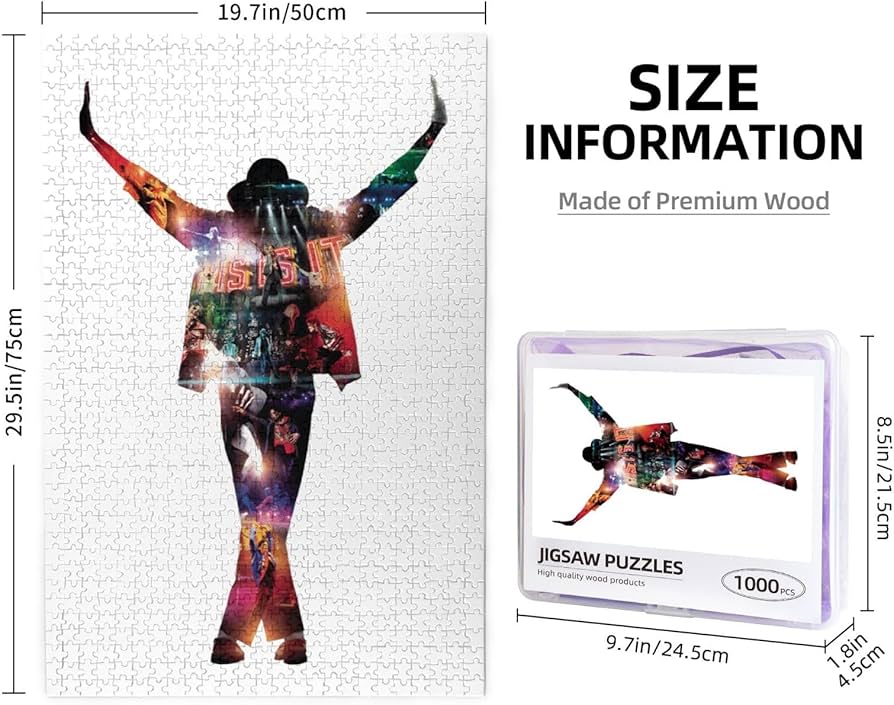 Amazon.co.jp: 1000ピース ジグソーパズル マイケル ジャクソン 木製