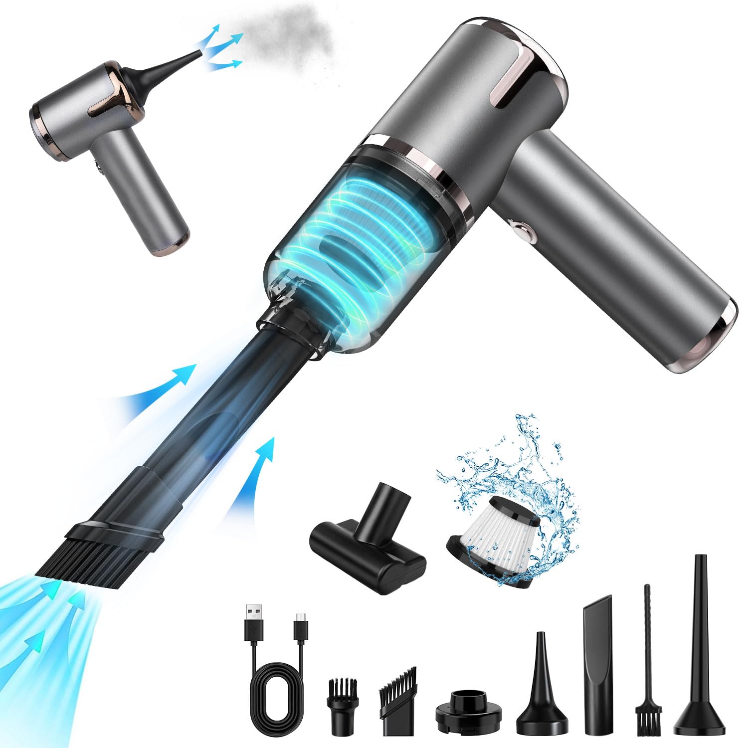 Amazon | 【Amazon.co.jp限定】ハンディクリーナー 多機能 車用掃除機