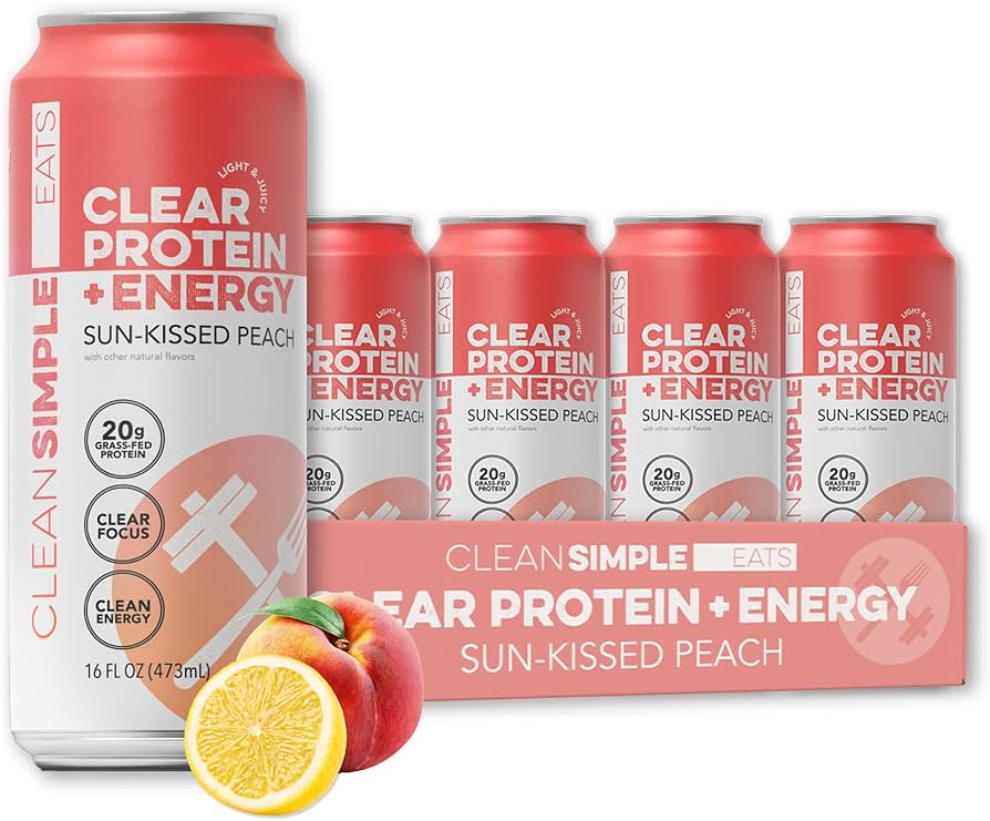Amazon.com : Clean Simple Eats Clear Protein + Energy Drink, 20G