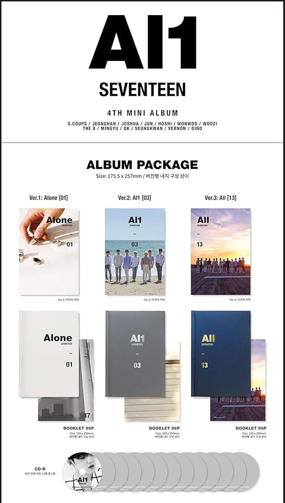 Amazon.co.jp: セブンティーン - Al1 [Ver.3 All [13]] (4th Mini