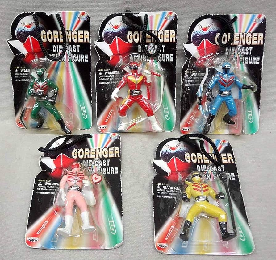 Amazon | ダイキャストアクションフィギュア 秘密戦隊ゴレンジャー 全5